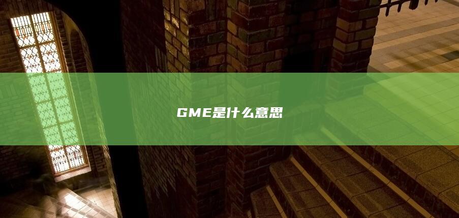 GME是什么意思-次元社