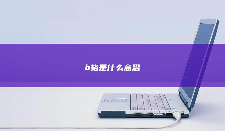 b格是什么意思-次元社