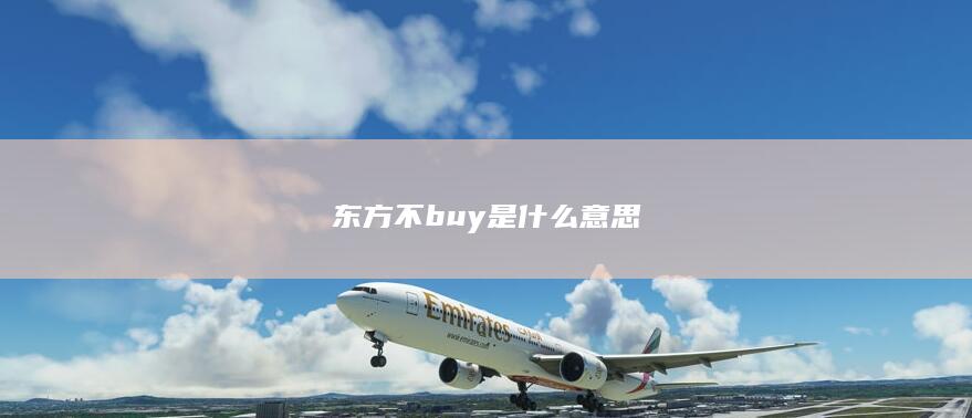 东方不buy是什么意思-次元社