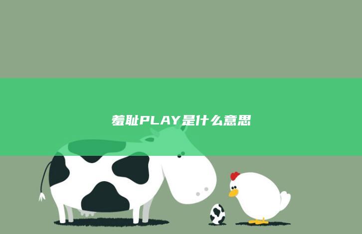 羞耻PLAY是什么意思-次元社